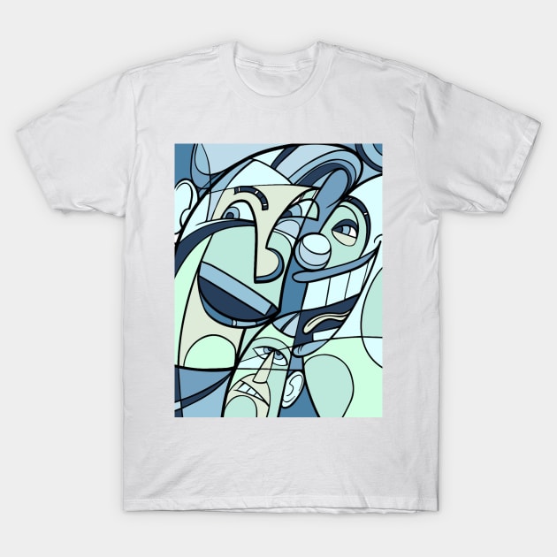 portrait cubism T-Shirt by MGphotoart